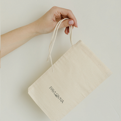 Хлопковый мешок беж S