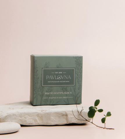 Мыло натуральное "Чабрец и шалфей", 100 г