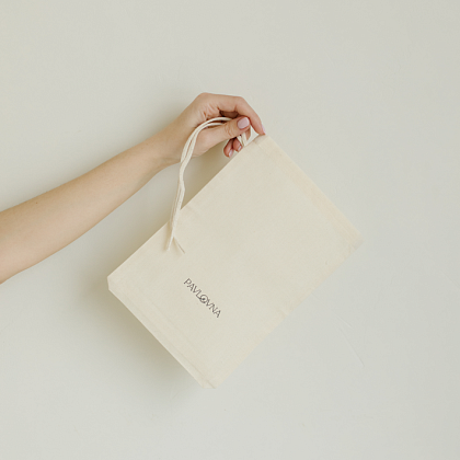 Хлопковый мешок беж L